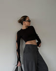 Cutting Edge Crop Top - SHOPLUNAB