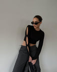 Cutting Edge Crop Top - SHOPLUNAB