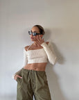 Cutting Edge Crop Sweater - SHOPLUNAB