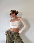 Cutting Edge Crop Sweater - SHOPLUNAB