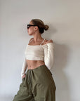 Cutting Edge Crop Sweater - SHOPLUNAB