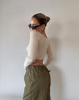 Cutting Edge Crop Sweater - SHOPLUNAB