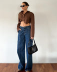 Offset Crop Shirt - SHOPLUNAB