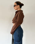 Offset Crop Shirt - SHOPLUNAB