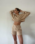 Caramel Delight Crop Sweater - FINAL SALE - SHOPLUNAB