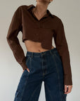Offset Crop Shirt - SHOPLUNAB