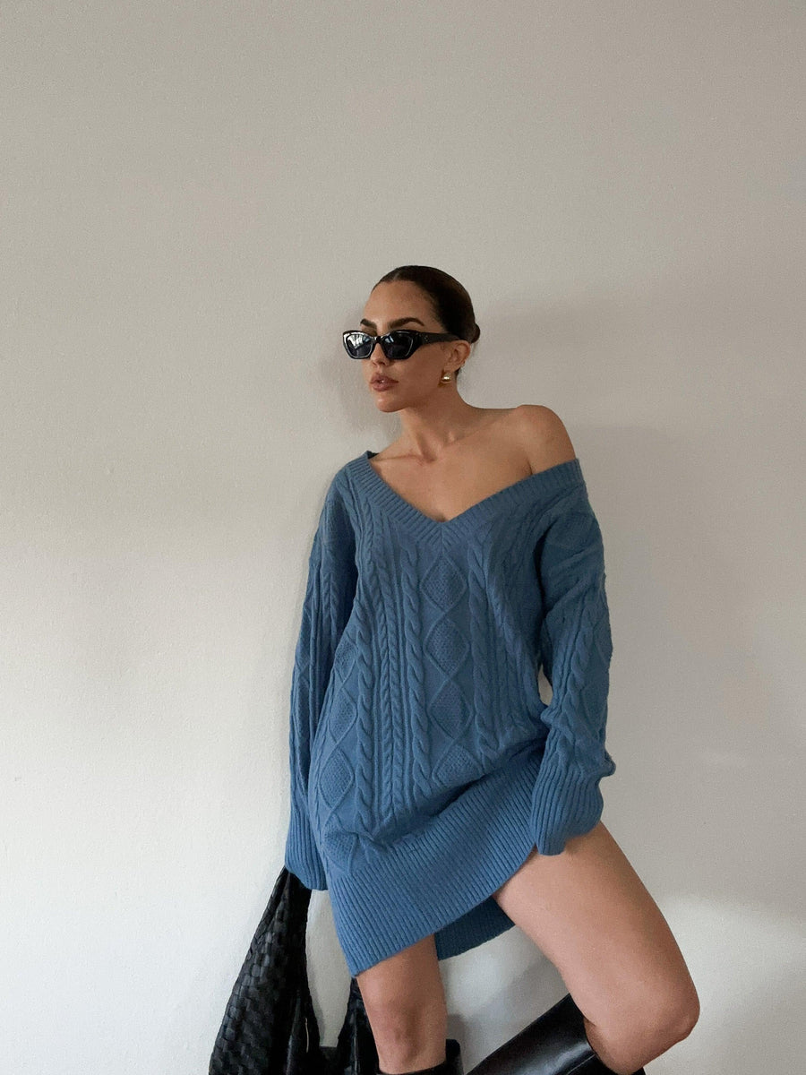 Fall For You Sweater Dress - FINAL SALE - SHOPLUNAB