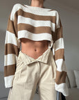 Varsity Cool Crop Sweater - SHOPLUNAB