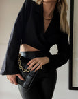 Newsflash Crop Blazer - FINAL SALE - SHOPLUNAB