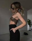 Satisfaction Leather Crop Top - FINAL SALE - SHOPLUNAB