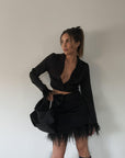 Paris Awaits Crop Shirt - SHOPLUNAB