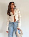 Hot Date Crop Shirt - SHOPLUNAB