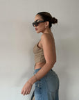 She's Suitable Bustier Top - SHOPLUNAB