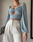 Up Front Crop Top - FINAL SALE - SHOPLUNAB