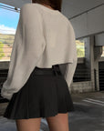 White Lies Crop Sweater - SHOPLUNAB