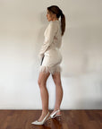 Paris Awaits Crop Shirt - SHOPLUNAB