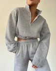 Staycation Crop Sweater - SHOPLUNAB