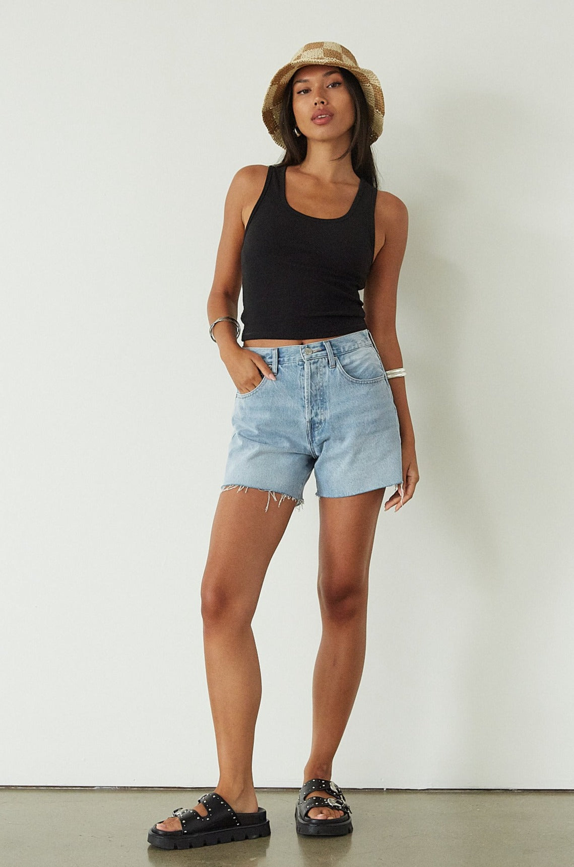 Ribbed knit tank top. Unlined. black ribbed tank. black tank top. basic tank top. black basic tank top