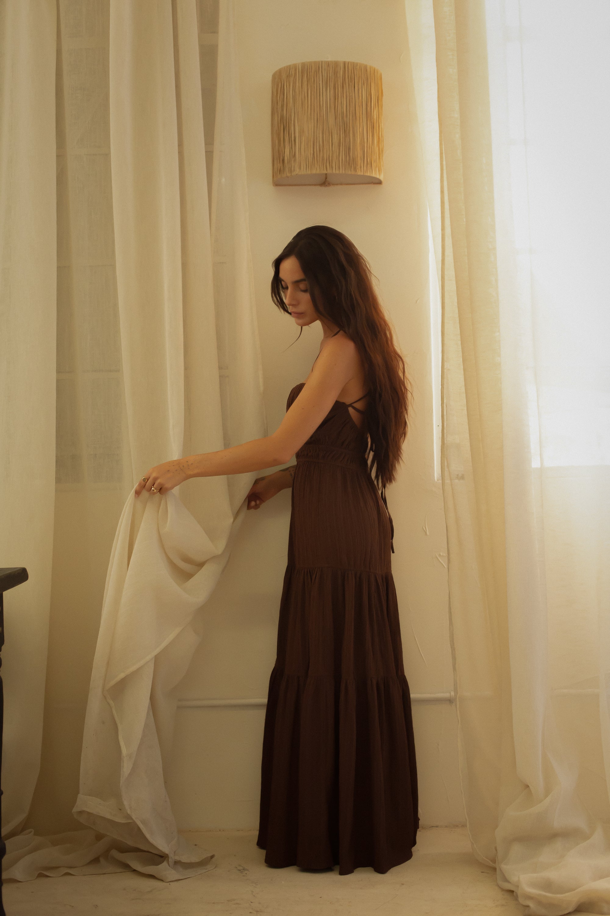 European summer vacation. European summer outfit. European summer. European summer shorts. European summer aesthetic. Tuscany outfit inso. Tuscany aesthetic. Summer dress. brown maxi dress. summer outfit. everyday dress. vacation dress. dinner dress. 