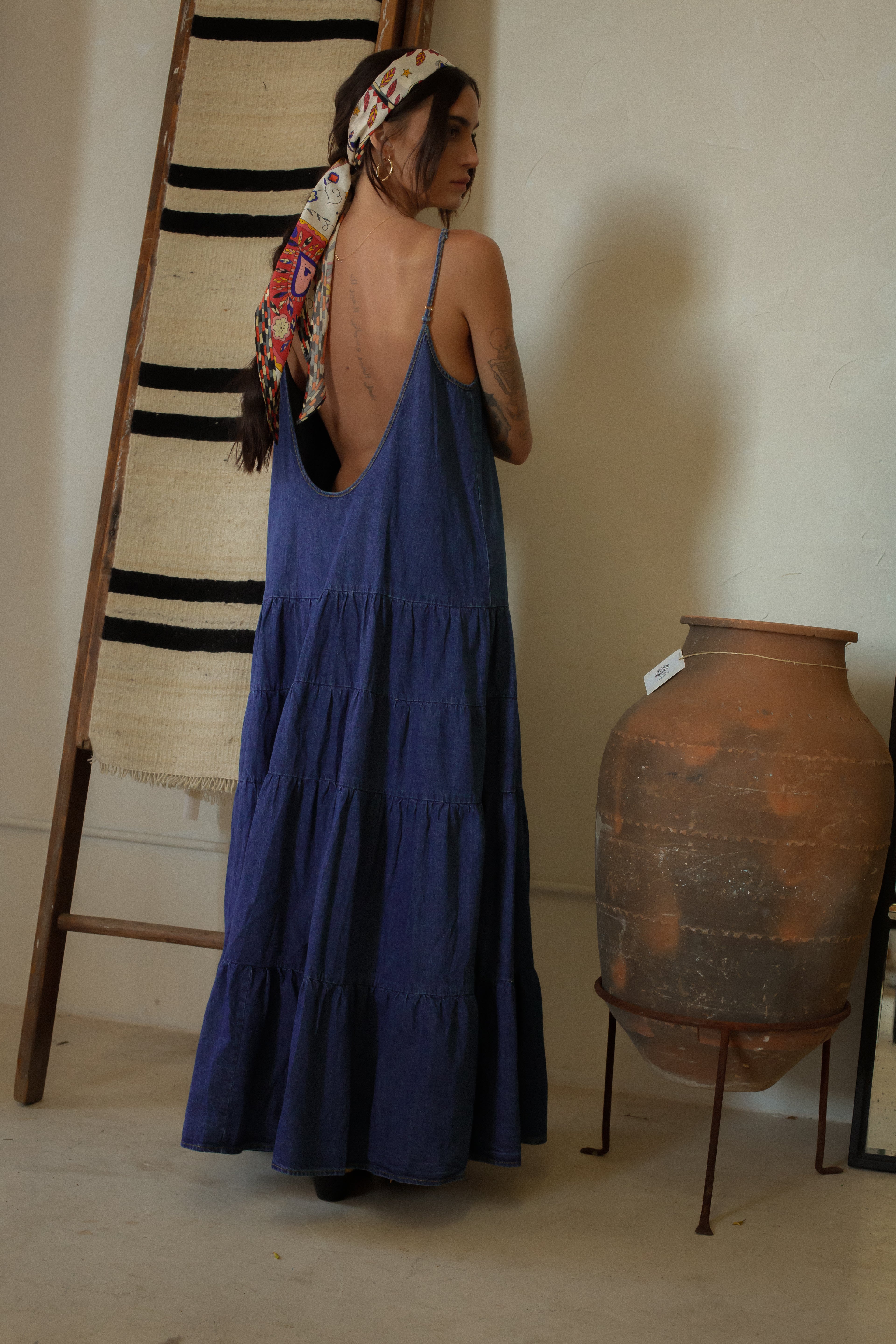 Up Button Front Maxi Dress Free People Taking Sides Maxi In Green Lyst