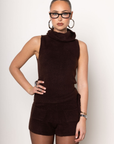 Fuzzy knit sweater tank top
Turtle neck
Sleeveless
Unlined
brown fuzzy turtle neck tank top
fall outfit
fall top
thanksgiving outfit