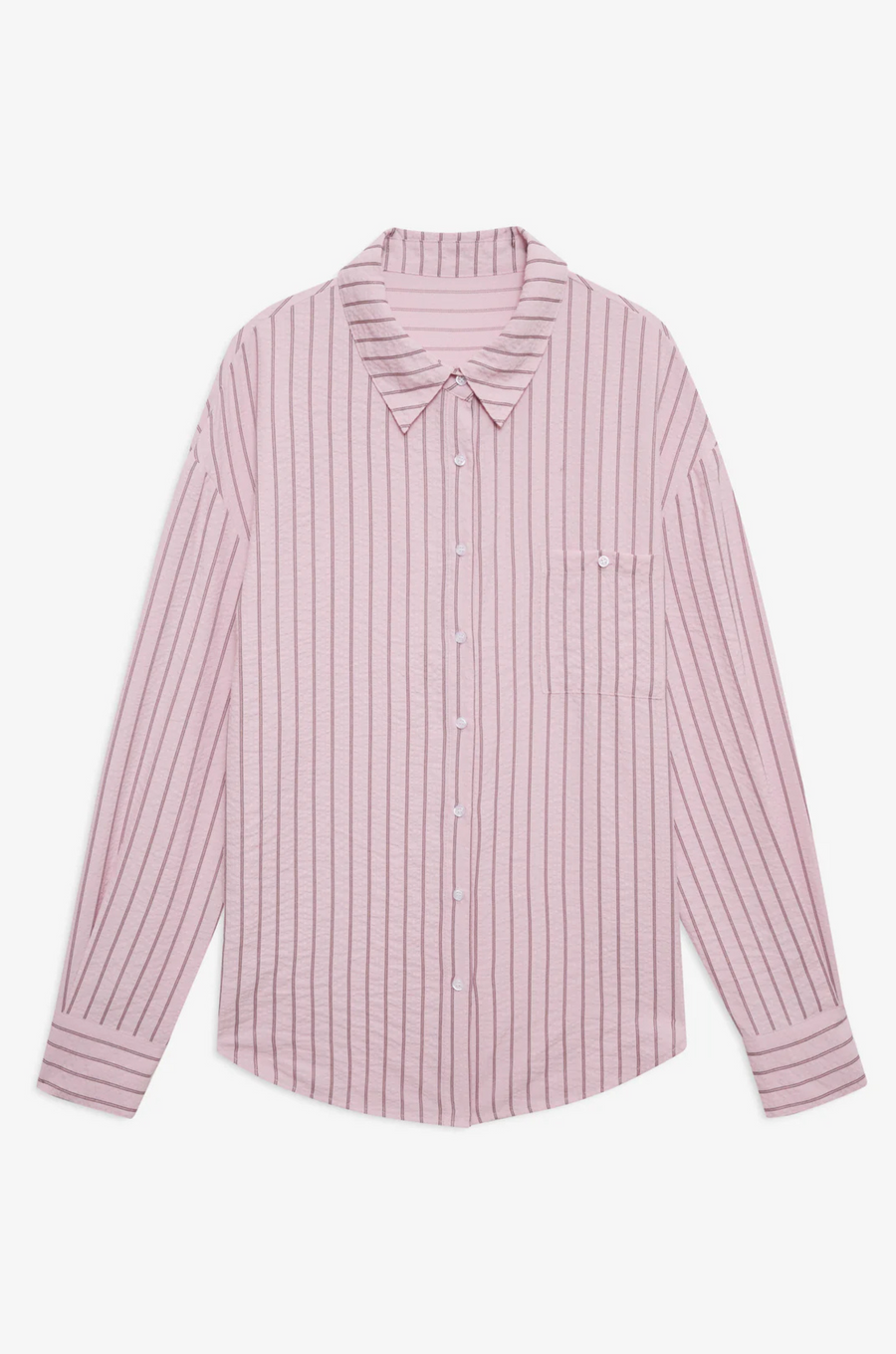 pink Striped button down shirt
Oversized
Center front placket
Classic shirt collar
Shirttail hem
pink oversized button down shirt
For love and lemons