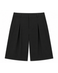 black Trouser short/jort
Pleating detail
Button zipper closure
Side pockets
Unlined
5 to 9 outfit
