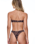 Leopard printed bandeau bikini top
Strapless
Crafted from soft, stretchy premium Italian fabric