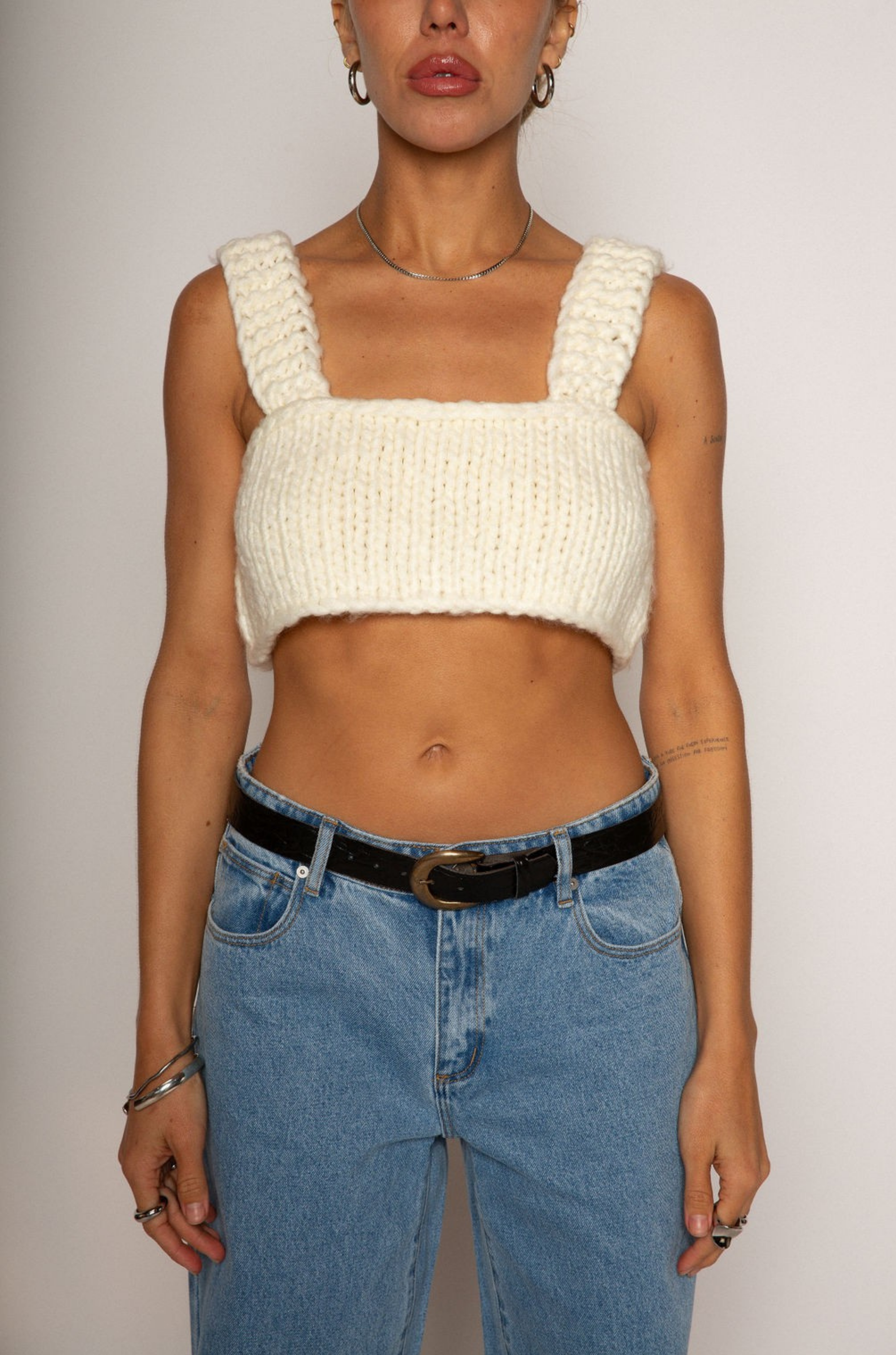 Handmade knit crochet bralette top
Crop top
Unlined
summer top