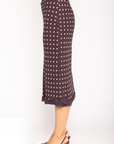 Chiffon polka dot midi skirt
Lace trim
Side zipper closure
Lined
brown and white polka dot skirt
fall outfit
winter outfit
christmas outfit
thanksgiving outfit