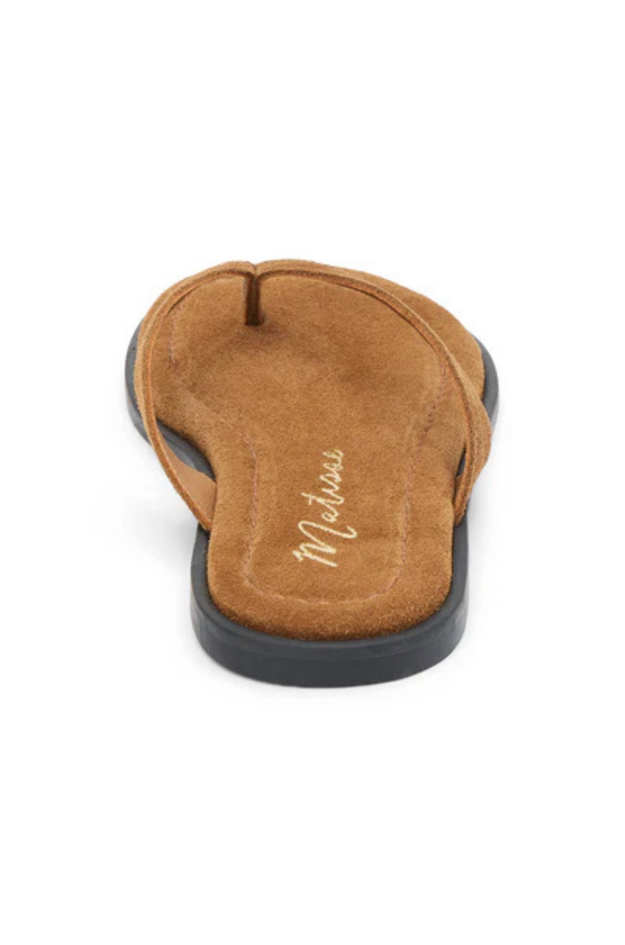brown Suede flip-flop sandal
Suede upper
Manmade outsole
Suede lining
Padded insole
Slip-on style
Runs small - sizing up 1 whole size is recommended
