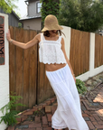 white Tiered maxi skirt
Adjustable drawstring
Lined
Length: 35.5"
Lyocell/Polyester
hamptons east coast outfit