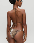 Zebra printed bikini bottom
Crafted in our signature SoftSwim™ Satin fabric and featuring a hand-painted animal print pattern
Low rise
Cheeky coverage
Side ties
Nylon/Spandex
Exclusively from the Devon Lee Carlson x Frankies Bikinis collection: Sunshine Girls