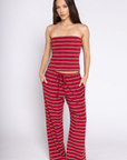Red striped lounge set
rub striped tube top
red striped lounge pant
valentines day pajama