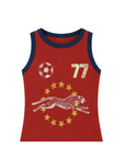 Team Cheetah Shrunken Tank Top
Sleeveless
Pull-on silhouette
Cropped
Cotton
red world cup team cheetah tank top