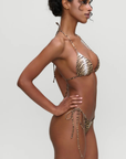Zebra printed bikini bottom
Crafted in our signature SoftSwim™ Satin fabric and featuring a hand-painted animal print pattern
Low rise
Cheeky coverage
Side ties
Nylon/Spandex
Exclusively from the Devon Lee Carlson x Frankies Bikinis collection: Sunshine Girls