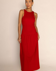 red Drop waist midi dress
Scooped neck
Fitted bodice
Midi skirt
summer maxi dess
spring maxi dress