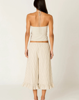 cream Striped halter top
Straight neckline
Adjustable neck tie
A center ruched twist detail at the bust
Side zipper closure
Cotton/Polyester
spring top
summer top