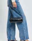 Barrel shoulder bag
Cylindrical silhouette shoulder bag
Versatile strap - over the shoulder or crossbody
Adjustable Shoulder Strap
Zip closure
Vegan Leather
black barrel bag
black barrel purse