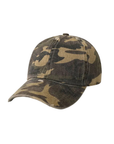 Camouflage baseball hat
Distressed
Adjustable back