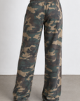 green Camo wide leg pant
Elastic waistband
Unlined
camo lounge wear