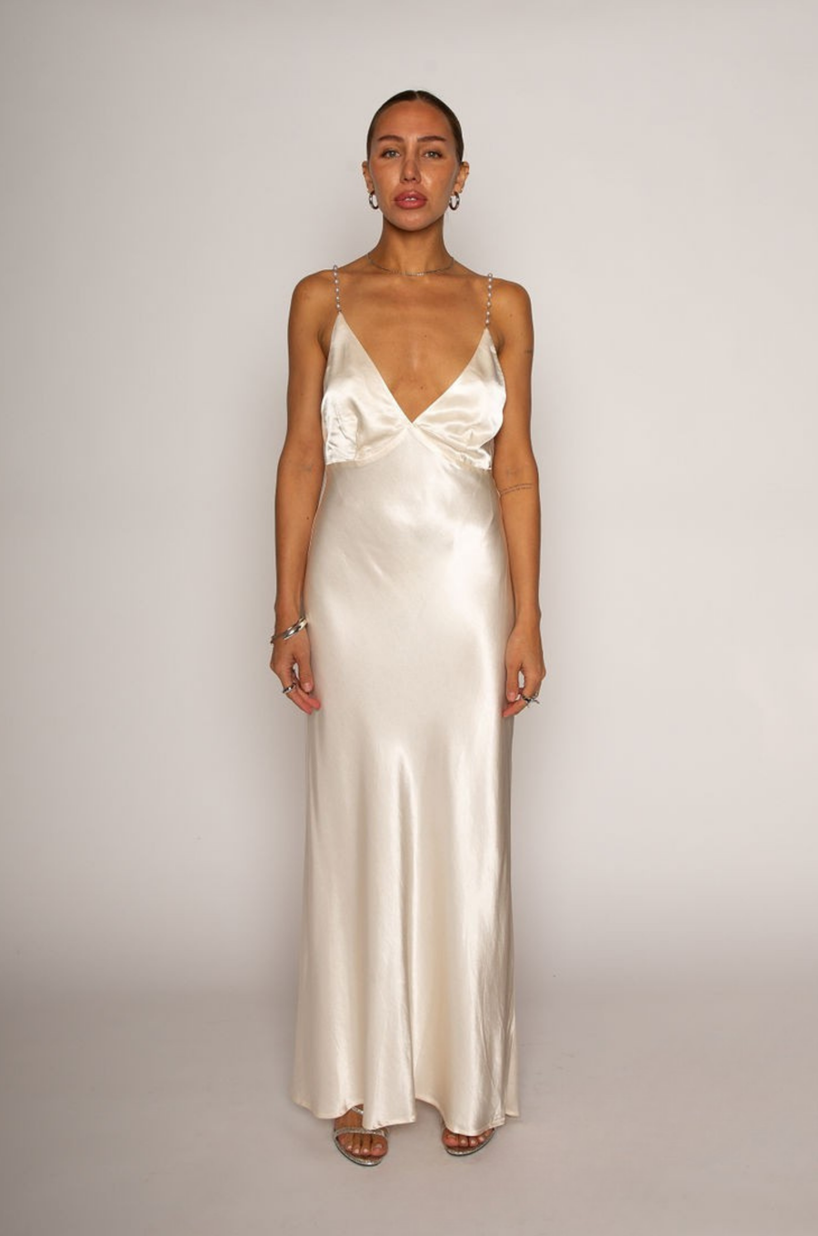 Maxime Pearl Straps Maxi Dress by ASTR