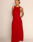 red Drop waist midi dress
Scooped neck
Fitted bodice
Midi skirt
summer maxi dess
spring maxi dress