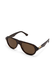 Oversized aviator frame
Featuring a straight brow line
Teardrop-shaped lenses
Distinctive keyhole bridge
Thick, structured frame with sculptural finish
tortoise frame with brown lens aviator sunglasses