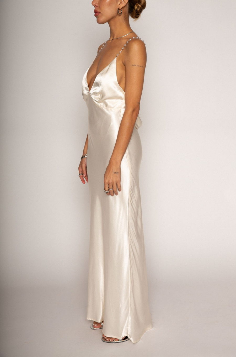 Maxime Pearl Straps Maxi Dress by ASTR
