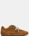 Low-top lace-up sneaker
Suede upper material
This style will come with both colored stripe laces camel brown suede steve madden sneakers
brown fall sneaker shoes 