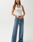 Jadyn Mid Rise Palazzo Jean by Pistola