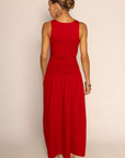 red Drop waist midi dress
Scooped neck
Fitted bodice
Midi skirt
summer maxi dess
spring maxi dress