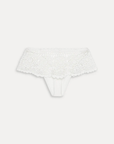 white Crochet skirt bikini bottom