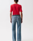 Relaxed rise, baggy fit, effortless shape jeans
Medium blue denim, vintage-inspired wash
Crafted from rigid denim, this style will naturally soften and relax with wear
Unlined
Waist: 26" / Rise: 10 3/4" Length: 43" / Inseam: 32"
Cotton